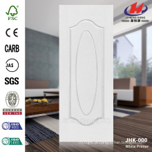 JHK-000 3MM HDF MDF 1 + 1 modelo de alta qualidade moldado América do Sul branco pele da porta de primer